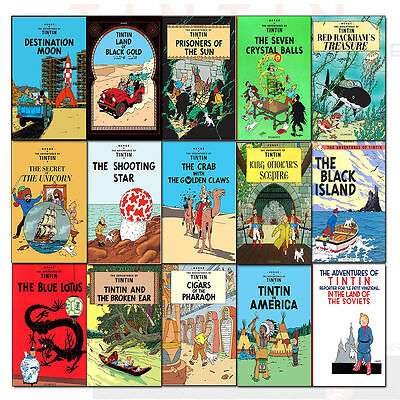 The Adventures of Tintin by Herge; comic book; adventure; fun; children; family; easy reading